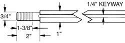 diagram of solid steel go kart axle