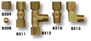 go kart and minibike brass fittings for hydraulic brakes
