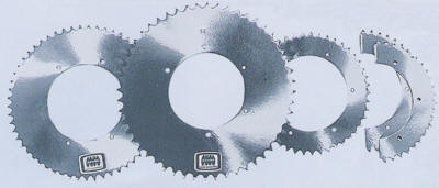 Racing sprockets for larger chain sizes for go karts